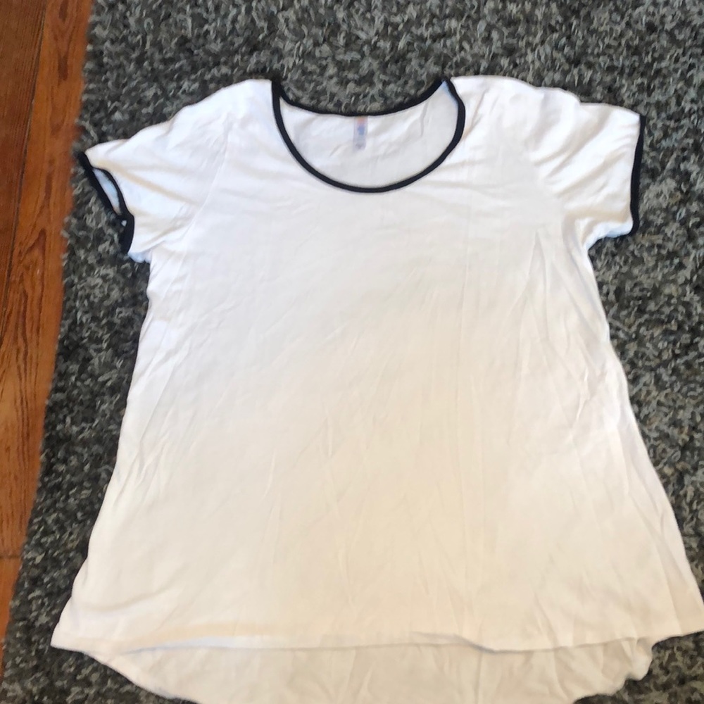 Lularoe white tee